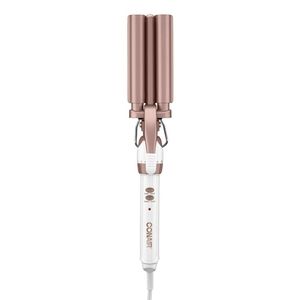 Conair 0.75 Double Ceramic Triple Barrel Waver, Rose Gold